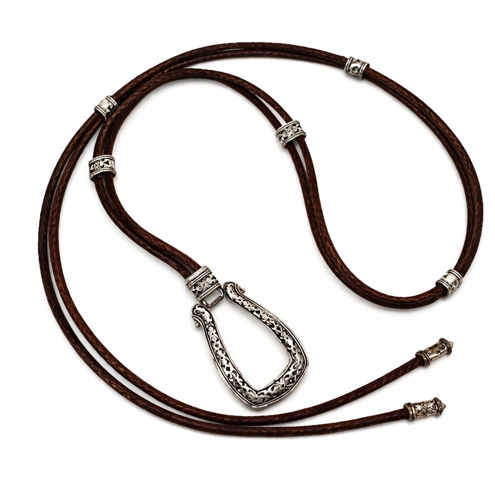 Brighton Vintage Brown Double Barrel Braided Leather Belt womens Size small med - Picture 3 of 5